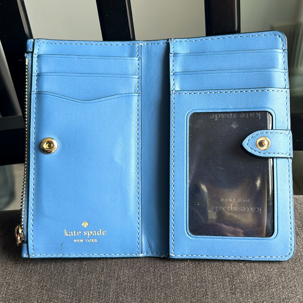 Kate Spade Blue Leather Wallet - Picture 6 of 6